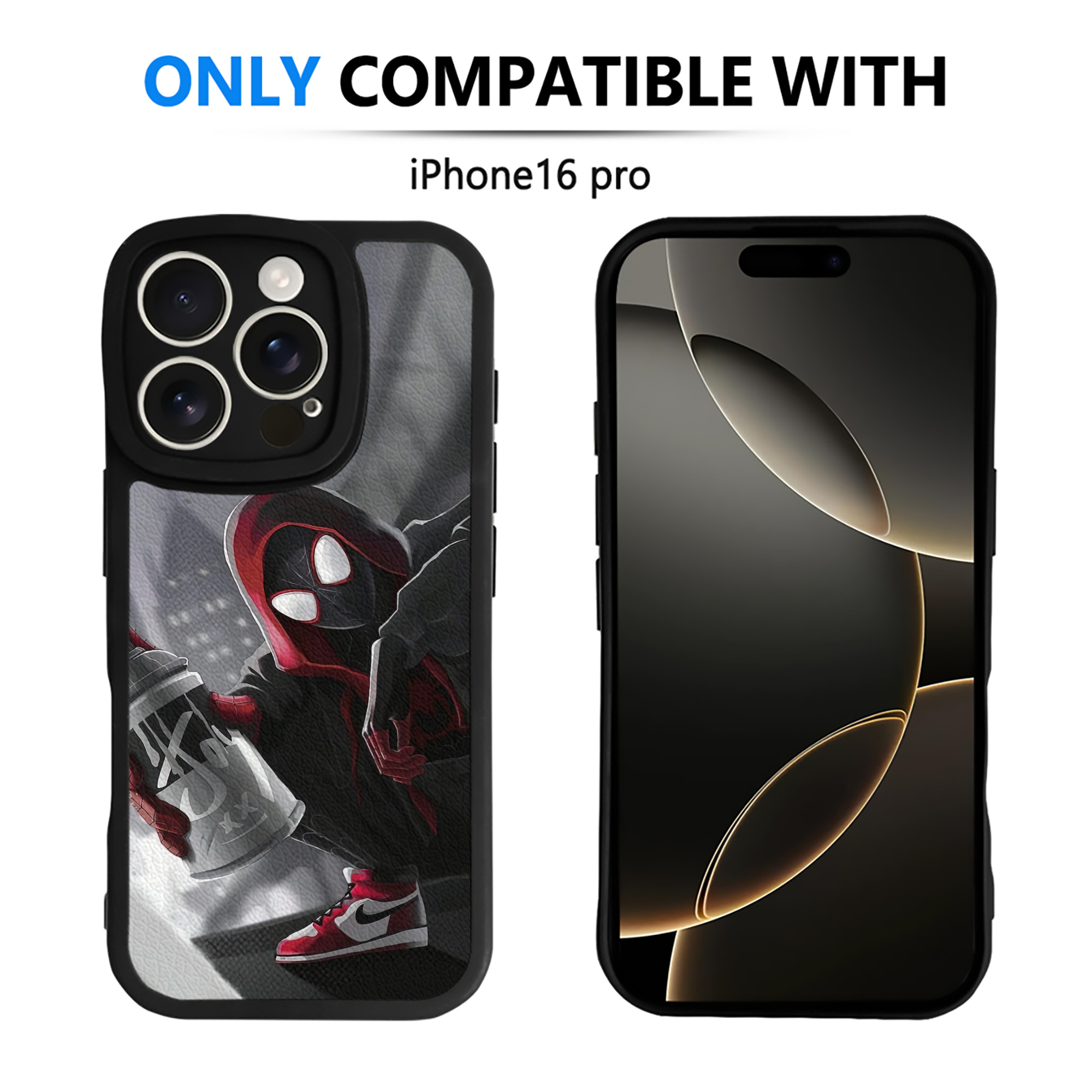 Spider Man スパイダーマン 【iPhone 16シリーズ対応】シリコンスマホケース（レザー調） 材質：シリコン